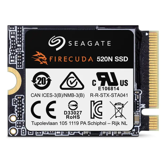 Seagate FireCuda 520N NVMe SSD, PCIe 4.0, M.2 Typ 2230 - 1 TB-ZP1024GV3A002