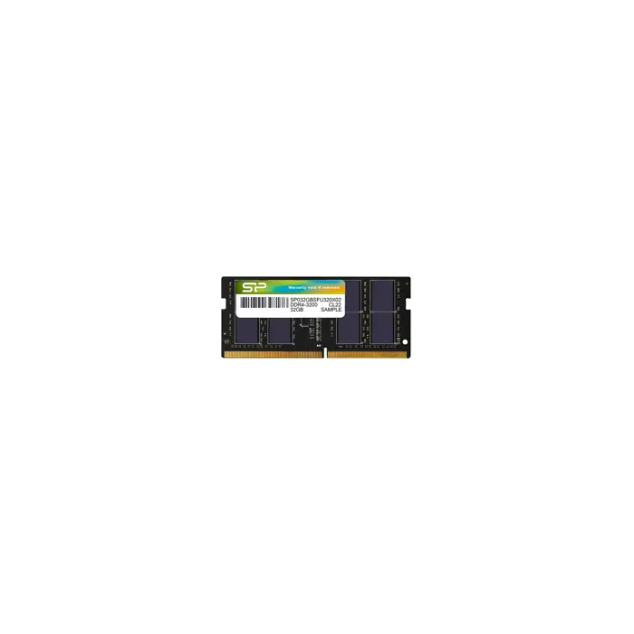 SILICON POWER DDR4 SODIMM RAM memory 3200 MHz CL22 32 GB (SP032GBSFU320X02) Black