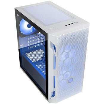 SilverStone Fara H1M Pro Micro-ATX kućište, Tempered Glass - bijelo SST-FAH1MW-PRO