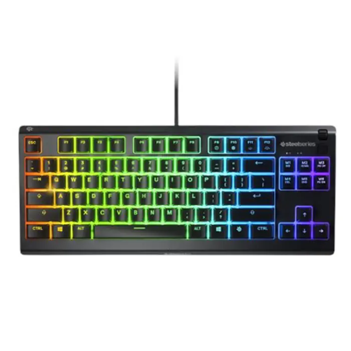 SteelSeries | Gaming Keyboard | Apex 3 Tenkeyless | Black | Gaming keyboard | Wired | RGB LED light | NORD | Whisper-Quiet Switches