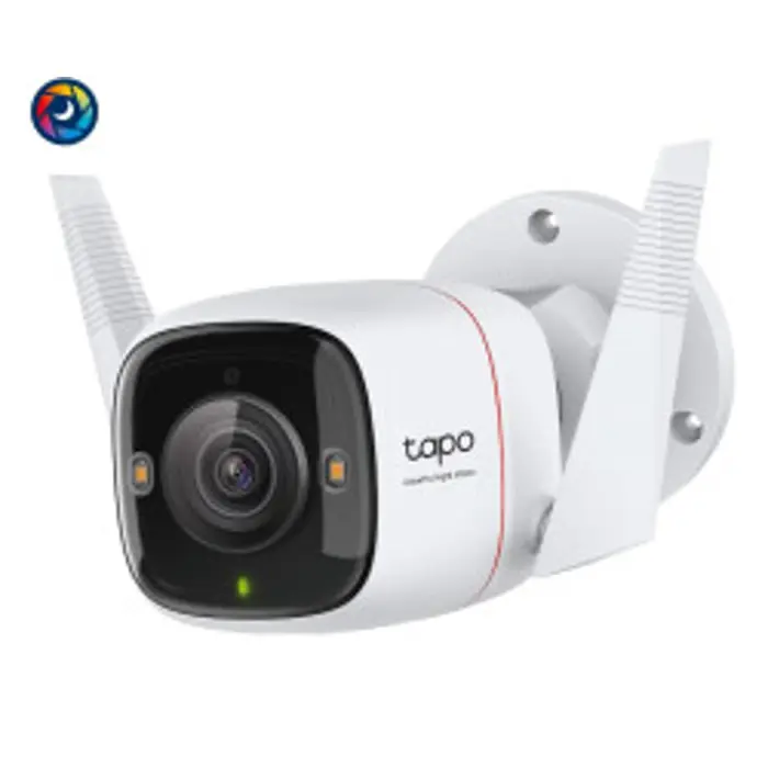 Tapo C325WB ColorPro vanjska sigurnosna Wi-Fi kamera, 2K QHD 4MP, H.264, Two-Way Audio, ColorPro Night Vision