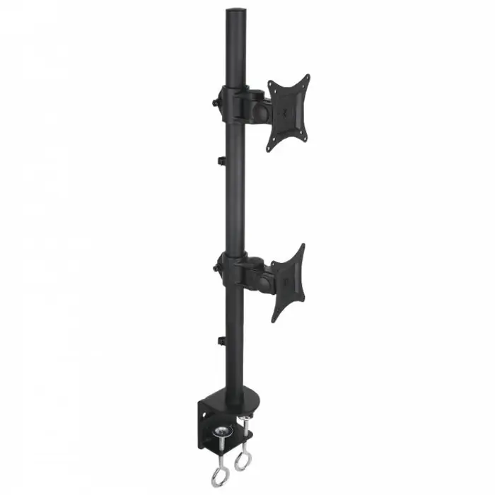 Techly ICA-LCD-350-D monitor mount / stand 68.6 cm (27") Desk Black