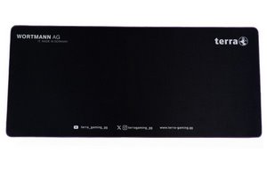 TERRA Mousepad XXL NEON Gaming black/purple purple linkage, 900 x 400 x 3 mm