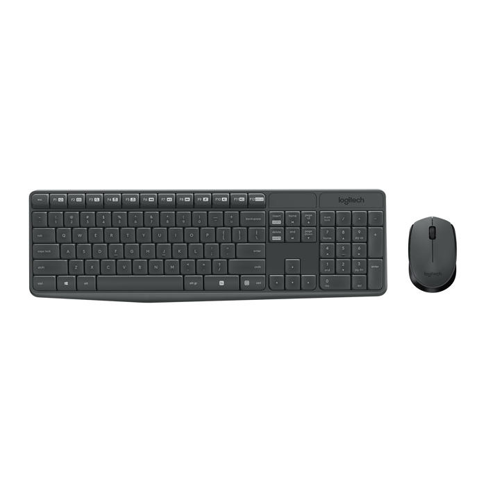 Tipkovnica Logitech MK235 WiFi, US layout,  black