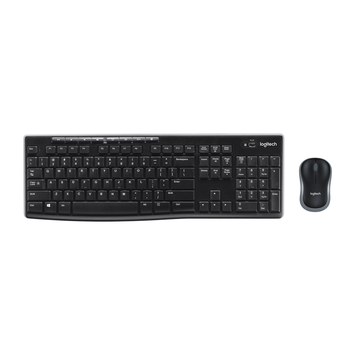 Tipkovnica Logitech MK270 WiFi, US layout, black 