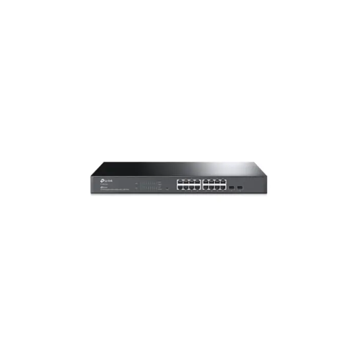 TP-Link Omada JetStream 16-port Gigabit L2+ upravljiv preklopnik (Switch), 16×10/100/1000M RJ45 ports, 2×SFP, 1U 19" rack mount