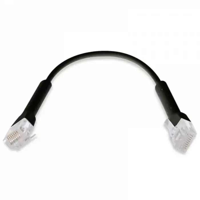 Ubiquiti UniFi Ethernet Patch Cable, 0,3m, Cat6, crni