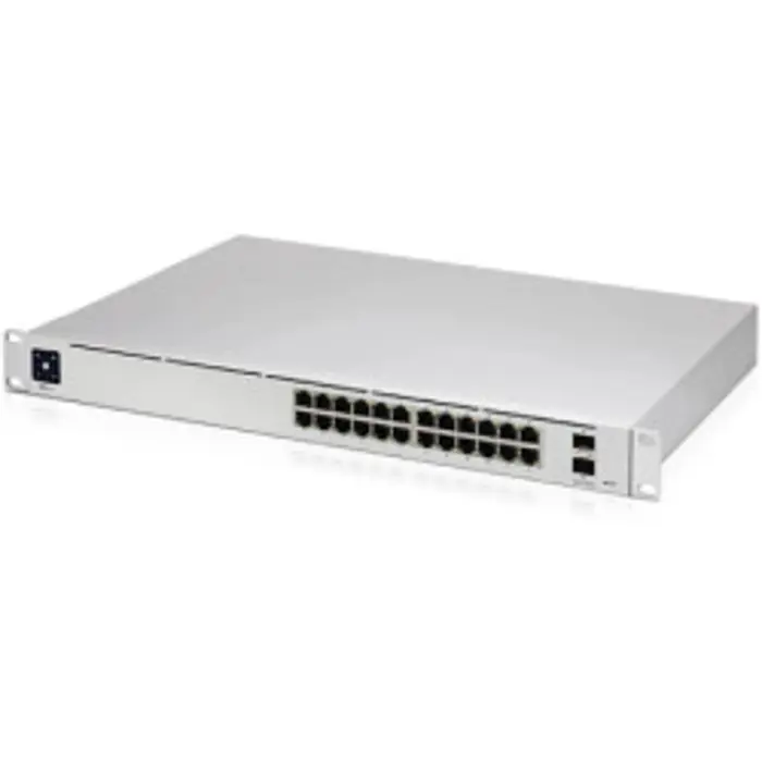 Ubiquiti UniFi Managed 24-port Gigabit Switch, 2×10G SFP+, Rackmount, (USW-PRO-24)