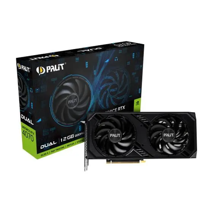 VGA PCIE16 RTX4070 12GB GDDR6/NE64070019K9-1048D PALIT