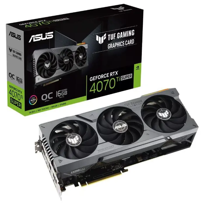 VGA PCIE16 RTX4070TISUPER 16GB/TUF-RTX4070TIS-O16G-GAM ASUS