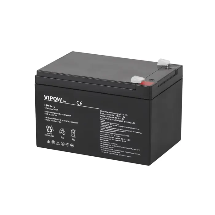 VIPOW Gel Battery 12V 12Ah