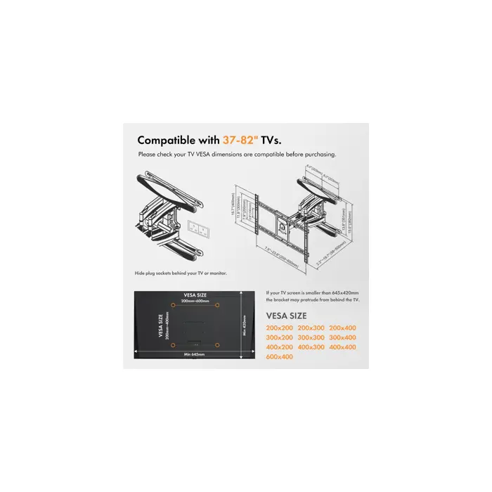 vonhaus-37-70-tilting-wall-bracket-up-to-45kg-83493-vontv-3000296.webp