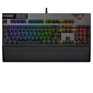 ASUS ROG Strix Scope II RX Gaming Tastatur, RGB - schwarz, ROG RX Red Switches-90MP0350-BKDA01