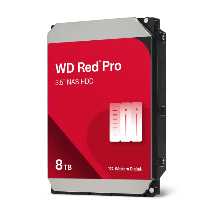 WD hard disk 8TB SATA3, 6Gb/s, 7200, 256MB RED PRO