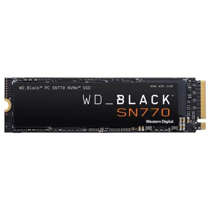 Western Digital 500 GB M.2 SSD, Black SN770 Gen. 4x4