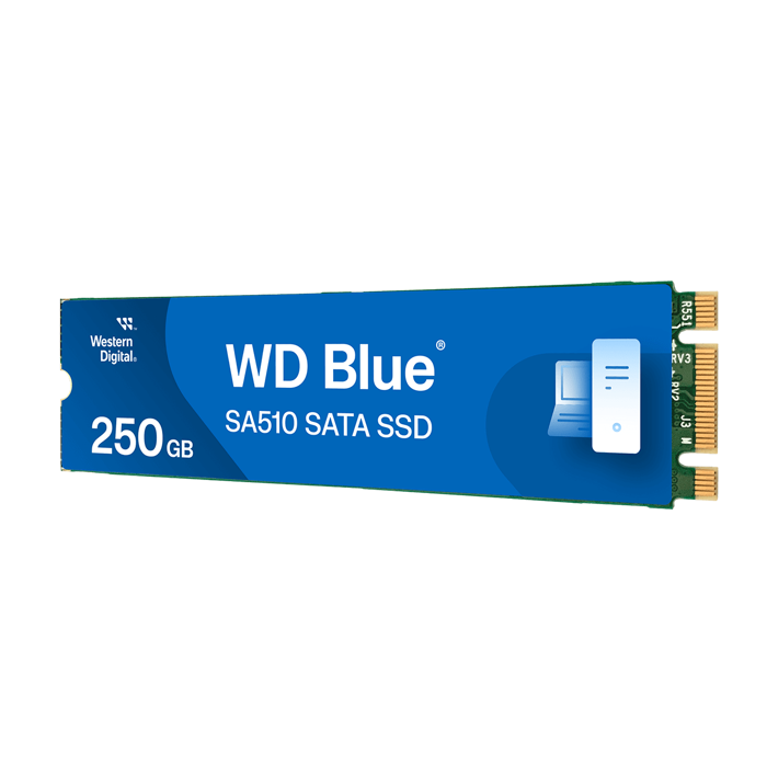 Western Digital Blue SA510 M.2 SSD, SATA 6G - 250 GB-WDS250G3B0B