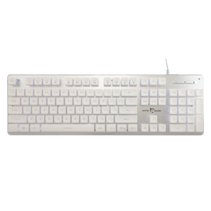 WHITE SHARK gaming tipkovnica GK-003141 TACHI bijela