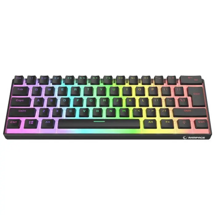 Wired mechanical keyboard - Rampage RADIANT K11 Black RGB