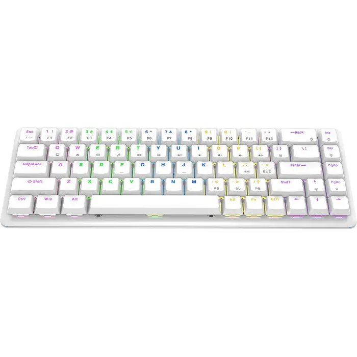 Wired mechanical keyboard - Rampage REBEL White