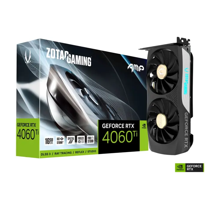 ZOTAC Gaming GeForce RTX 4060 Ti AMP!, 16384 MB GDDR6-ZT-D40620F-10M