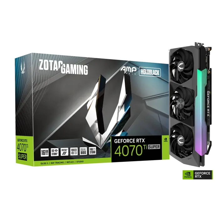 ZOTAC Gaming GeForce RTX 4070 Ti Super AMP! Holo, 16384 MB GDDR6X-ZT-D40730F-10P