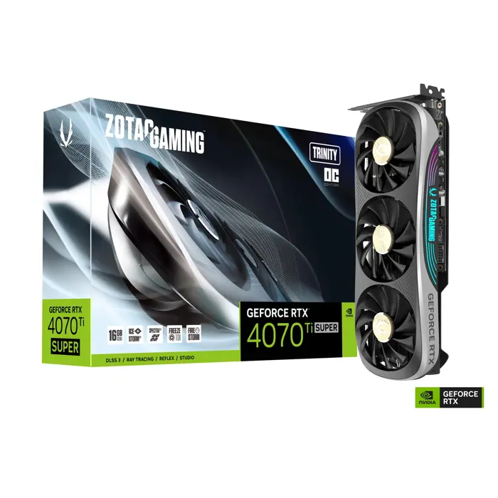 ZOTAC Gaming GeForce RTX 4070 Ti Super Trinity OC, 16384 MB GDDR6X-ZT-D40730J-10P